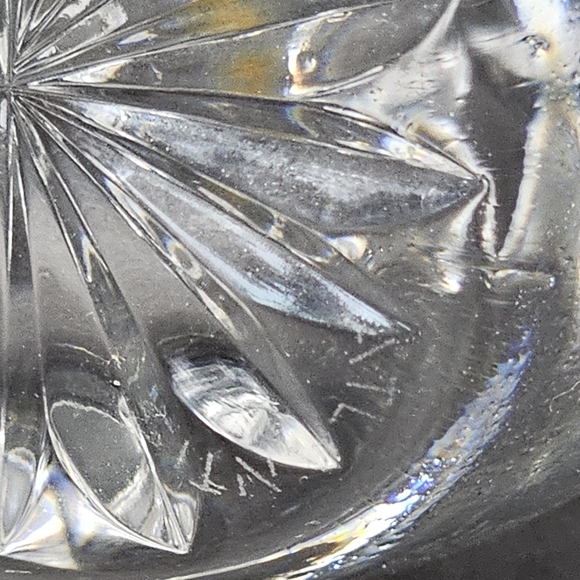 Atlantis Full Lead Crystal Bud Vase Signed Stamped 5.5" Glass Art Portugal Set 2 - Picture 5 of 5